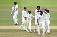 Indians celebrate at Lord's 2014.